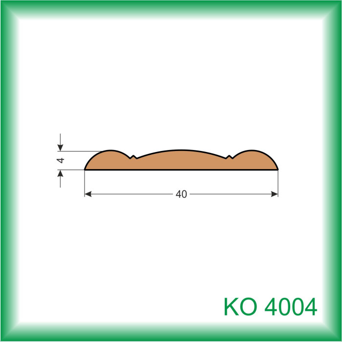 LIŠTA DREVENÁ KRYCIA OZDOBNÁ KO4004 028 2.5M