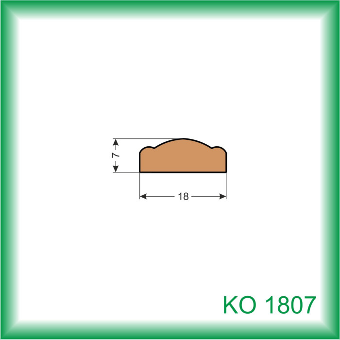 LIŠTA DREVENÁ KRYCIA OZDOBNÁ KO1807 081 2.5M