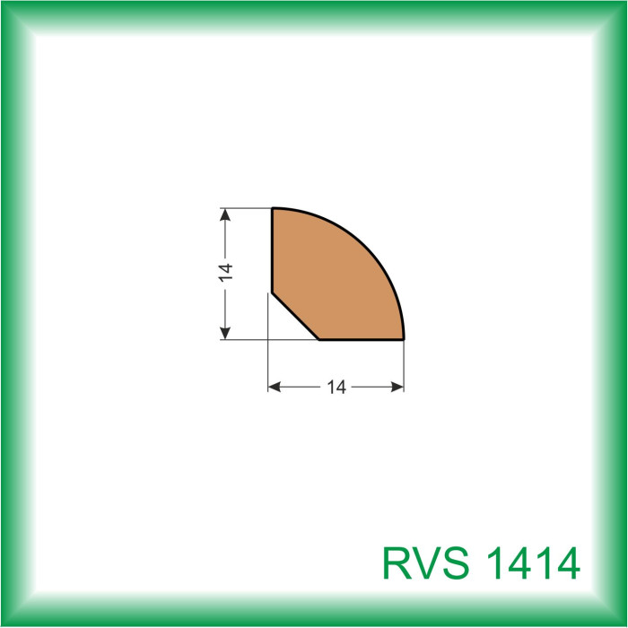 LIŠTA DREVENÁ VNÚTORNÁ ROHOVÁ RVS1414 012 2.5M