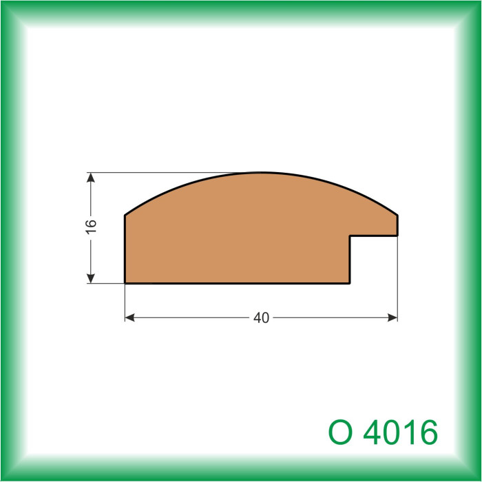 LIŠTA DREVENÁ RÁMOVÁ O4016 036 2.5M