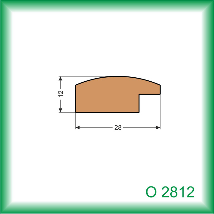 LIŠTA DREVENÁ RÁMOVÁ O2812 037 2.5M