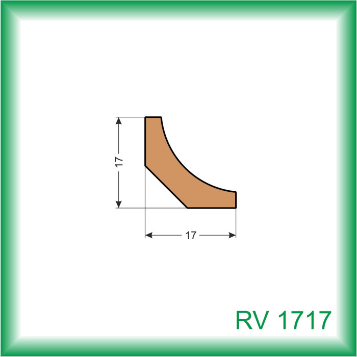 LIŠTA DREVENÁ VNÚTORNÁ ROHOVÁ RV1717 060 2.5M