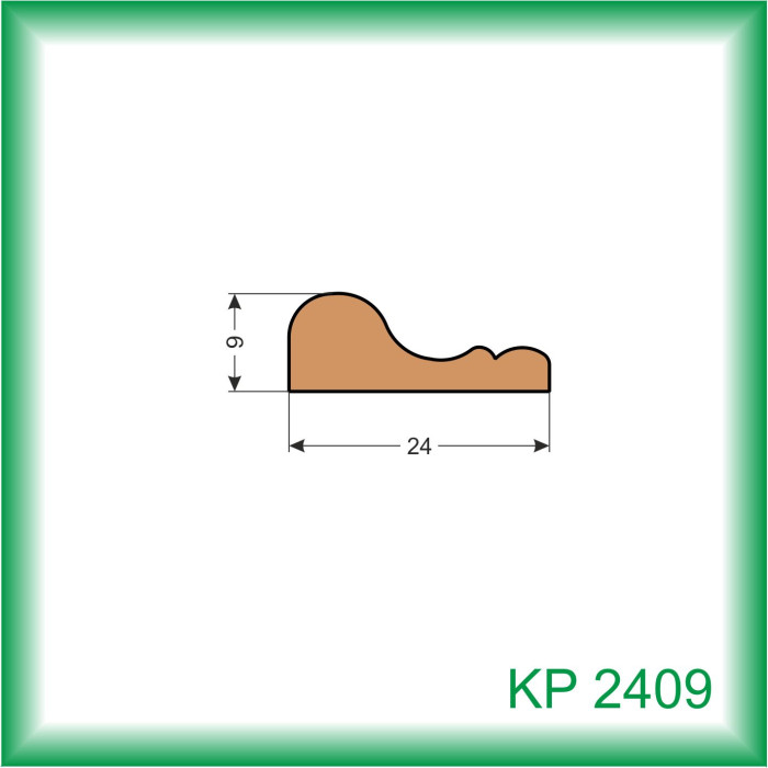 LIŠTA DREVENÁ KRYCIA PROFIL KP2409 074 2.5M