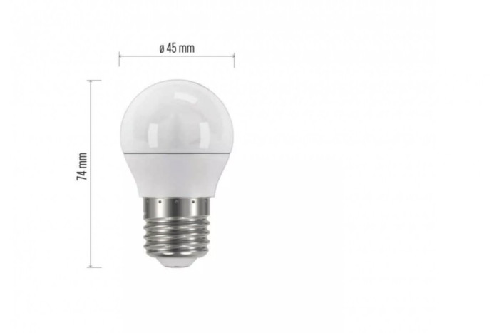 ŽIAROVKA LED CLASSIC MINI GLOBE TEPLÁ BIELA 6W E27 ZQ1120 1525733208