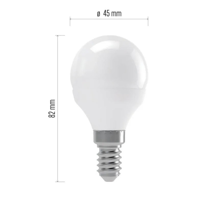 ŽIAROVKA LED CLASSIC MINI GLOBE TEPLÁ BIELA 4W E14 ZQ1210 1525731202