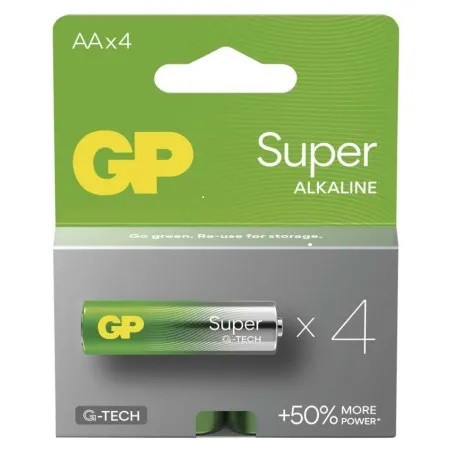 BATÉRIA ALKALICKÁ GP SUPER AA LR6 4KS B01214 1013224200