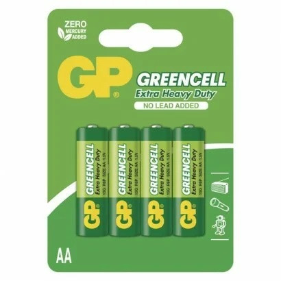 BATÉRIA GREENCELL GP 15G R06 AAA 4KS 1012214000