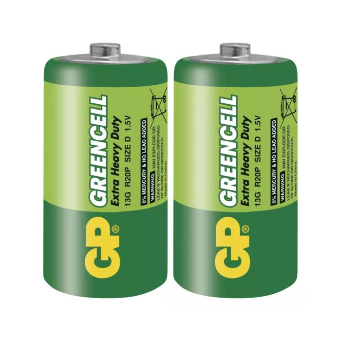 BATÉRIA GREENCELL GP 13G R20 2KS 1012412000