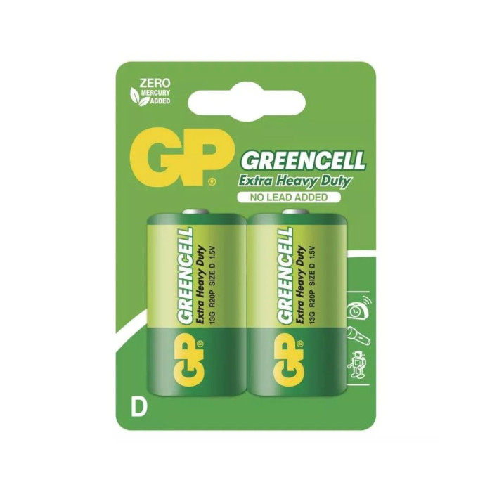 BATÉRIA GREENCELL GP 13G R20 2KS 1012412000