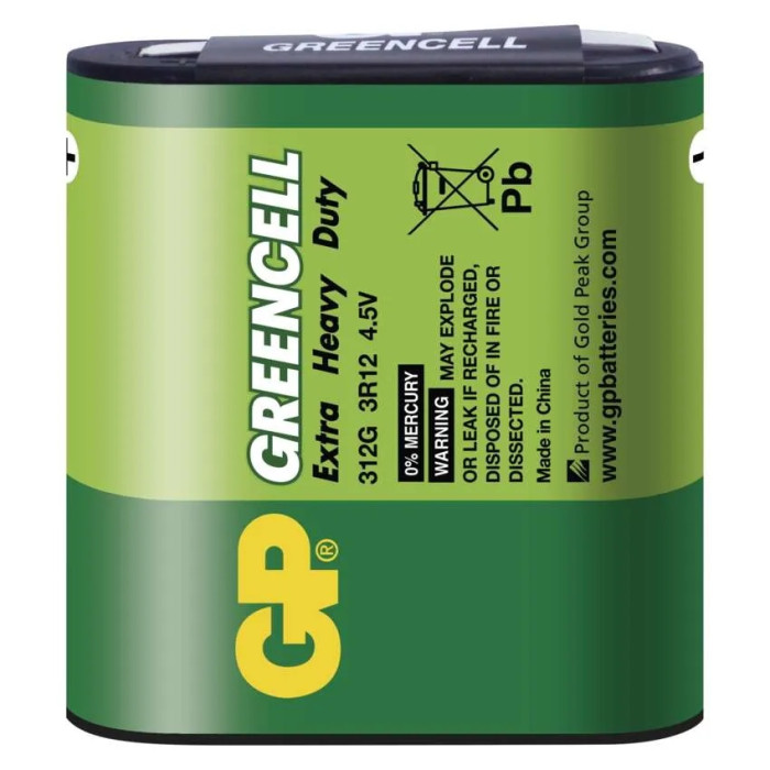 BATÉRIA GREENCELL GP 312G R12 1KS