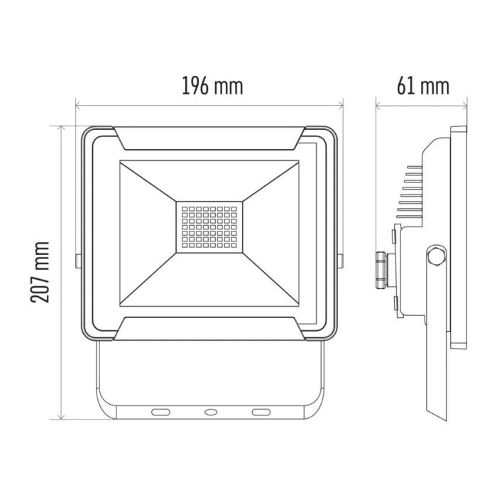 REFLEKTOR LED IDEO 30W ZS2631 NEUTRÁLNA BIELA 1531261031