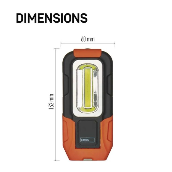 SVIETIDLO LED COB PRACOVNÉ 3W 3 X AAA P3888 1440813100