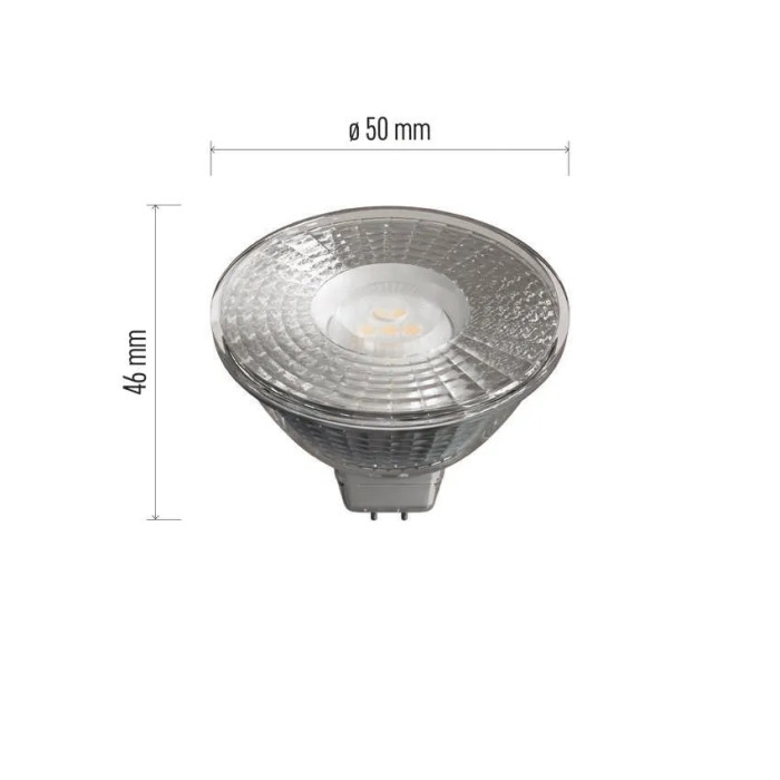 ŽIAROVKA LED CLASSIC MR16 4.5W GU5.3 TEPLÁ BIELA ZQ8433 1525732200