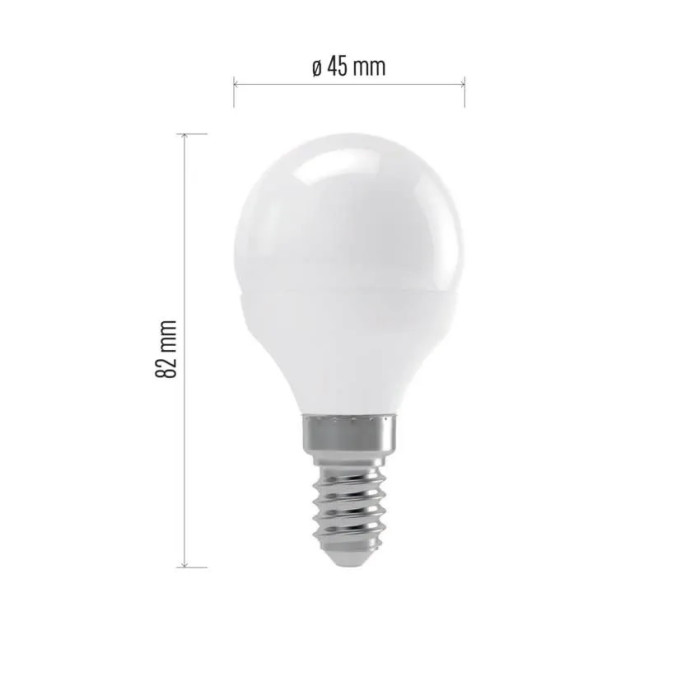 SVIETIDLO ŽIAROVKA LED CLASSIC MINI GLOBE 4W E14 NEUTRÁLNA BIELA ZQ1211 1525731402