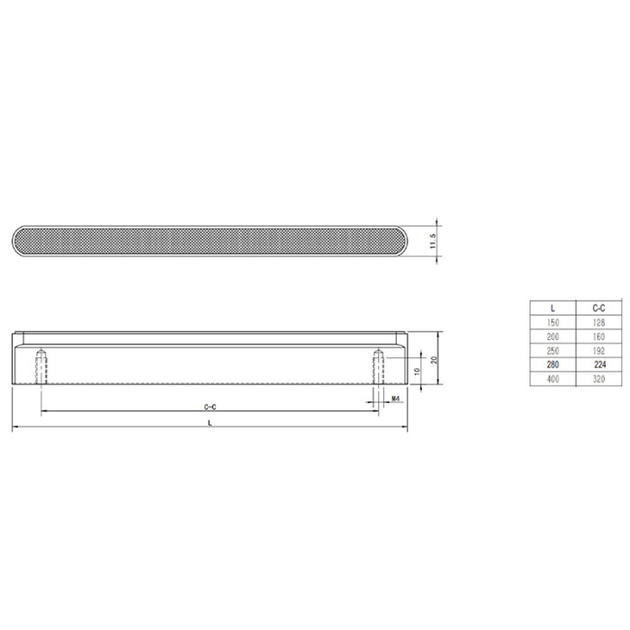 ÚCHYTKA 128MM 150MM ČIERNA MAT 72274946.16