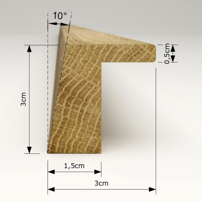 CRAFORM KNOPOK DREVENÝ L4 40MM MATNÝ LAK