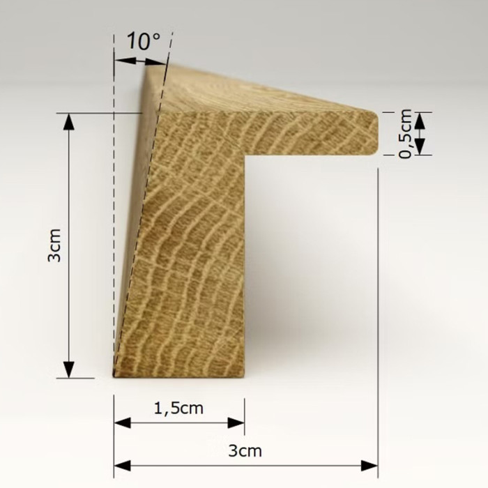 CRAFORM ÚCHYTKA DREVENÁ L10 100/64MM MATNÝ LAK