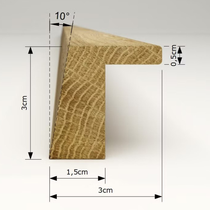 CRAFORM ÚCHYTKA DREVENÁ L20 200/128MM MATNÝ LAK