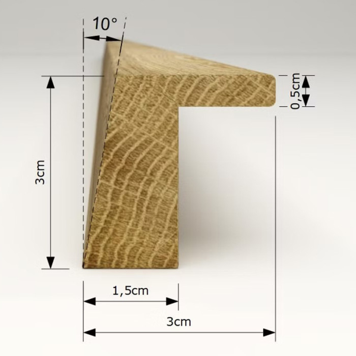 CRAFORM ÚCHYTKA DREVENÁ L70 700/544MM MATNÝ LAK