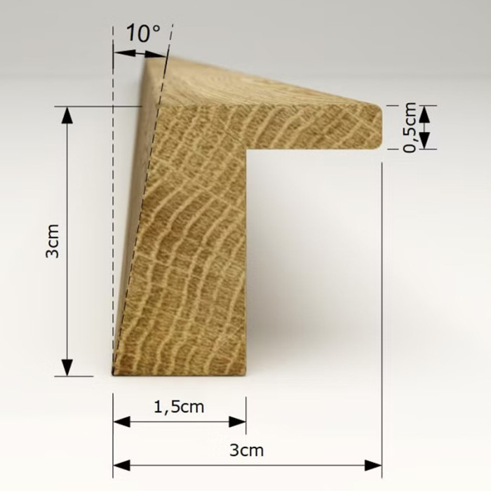 CRAFORM KNOPOK DREVENÝ L4 40MM NATUR