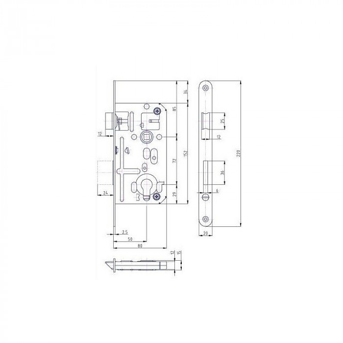 HOBES ZÁMOK ZADLABÁVACÍ K-133 PZW 80/50D/72 20MM STRIEBORNÝ