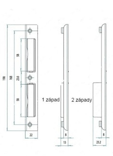 FAB UNI PROTIPLECH DVOJZÁPADKOVÝ PRAVÝ ČIERNY