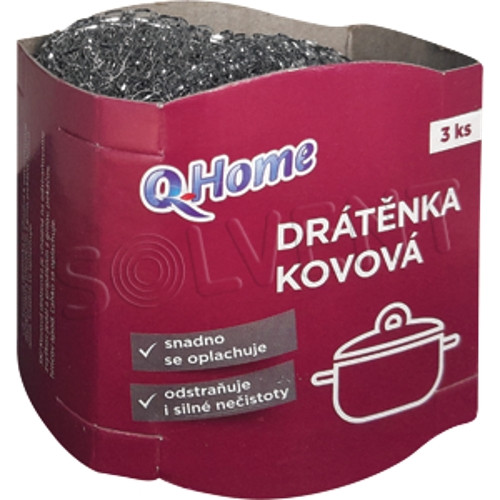 QHOME DROTENKA KOVOVÁ CLEAN 3KS