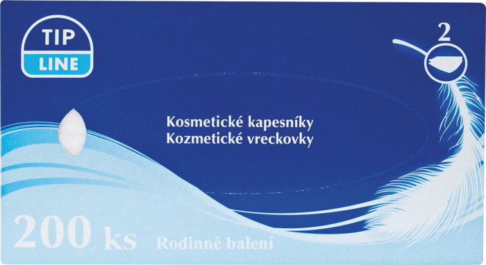 TIP LINE VRECKOVKY HYGIENICKÉ 2 VRSTVOVÉ 200KS 195108