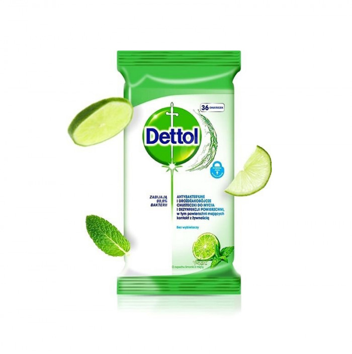 DETTOL UTIERKY ANTIBAKTERIÁLNE 36 KS