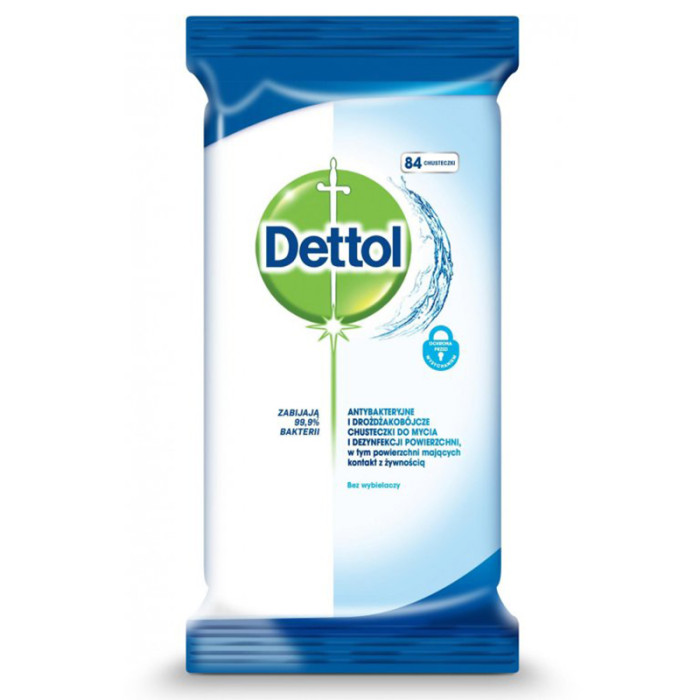 DETTOL OBRÚSKY ANTIBAKTERIÁLNE 84KS