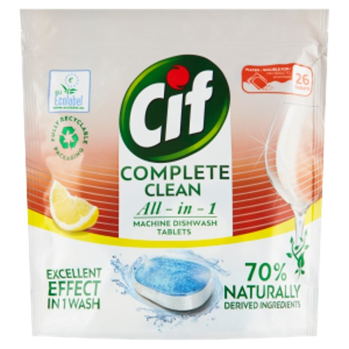 CIF TABLETKY ALL ECO CITRÓN 26KS