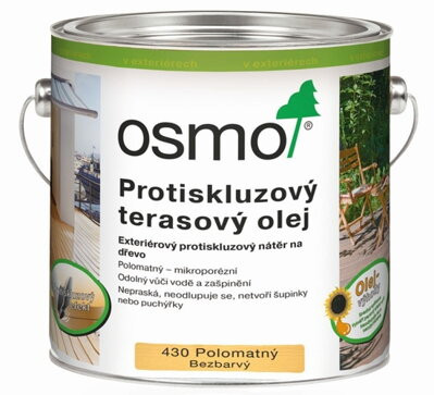 OSMO OLEJ TERASOVÝ PROTIŠMYKOVÝ 430 0.75L