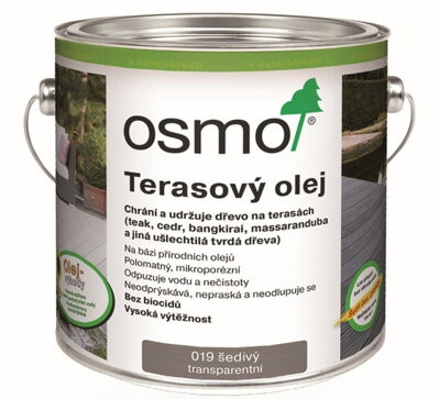 OSMO OLEJ TERASOVÝ 019 ŠEDÝ 2.5L