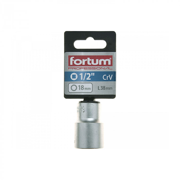 FORTUM HLAVICA NÁSTRČNÁ 1/2'' 18MM