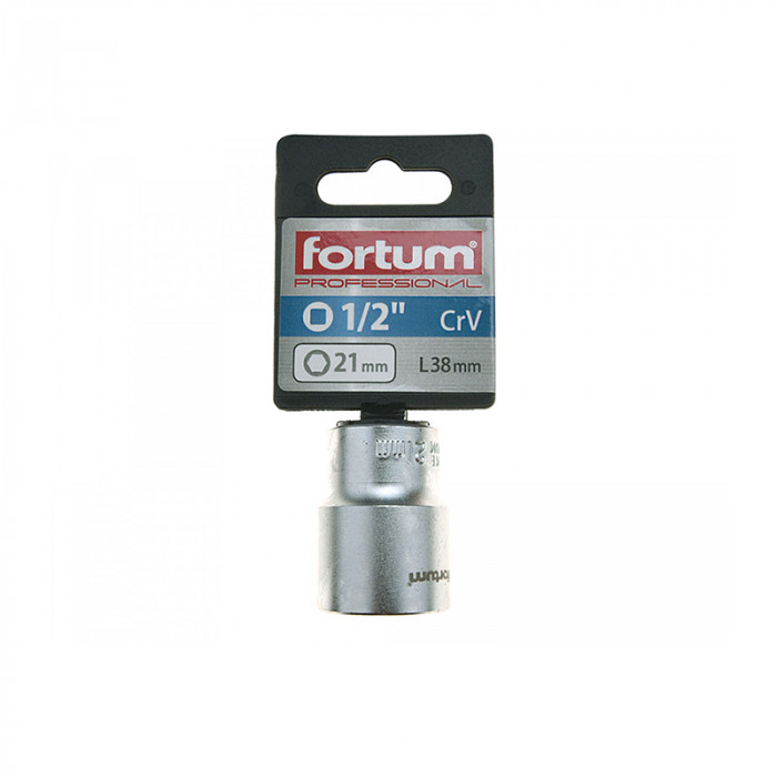 FORTUM HLAVICA NÁSTRČNÁ 1/2'' 21MM