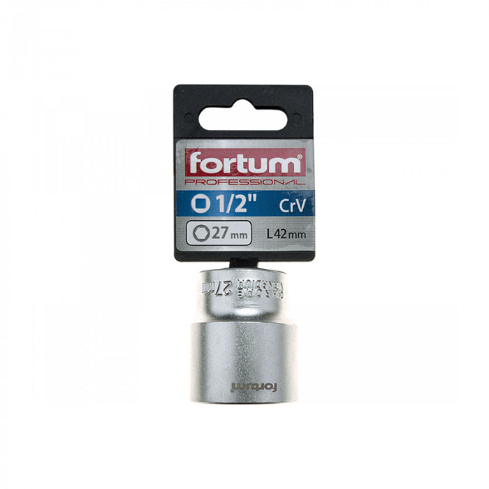 FORTUM HLAVICA NÁSTRČNÁ 1/2'' 27MM