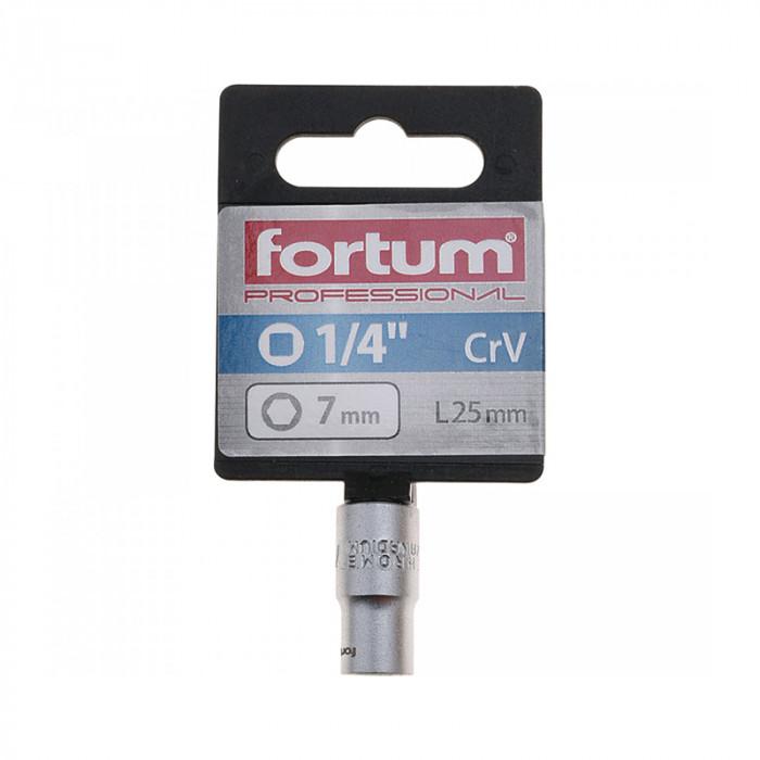 FORTUM HLAVICA NÁSTRČNÁ 1/4'' 7.0MM