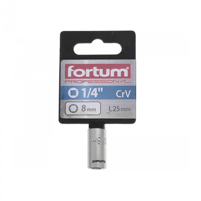 FORTUM HLAVICA NÁSTRČNÁ 1/4'' 8MM