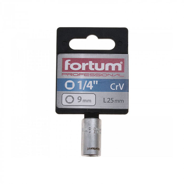 FORTUM HLAVICA NÁSTRČNÁ 1/4'' 9MM