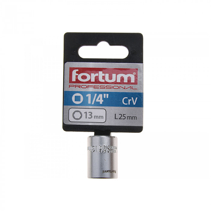 FORTUM HLAVICA NÁSTRČNÁ 1/4'' 13MM