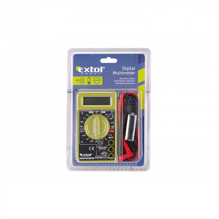 EXTOL MULTIMETER DIGITÁLNY (U/I/R)