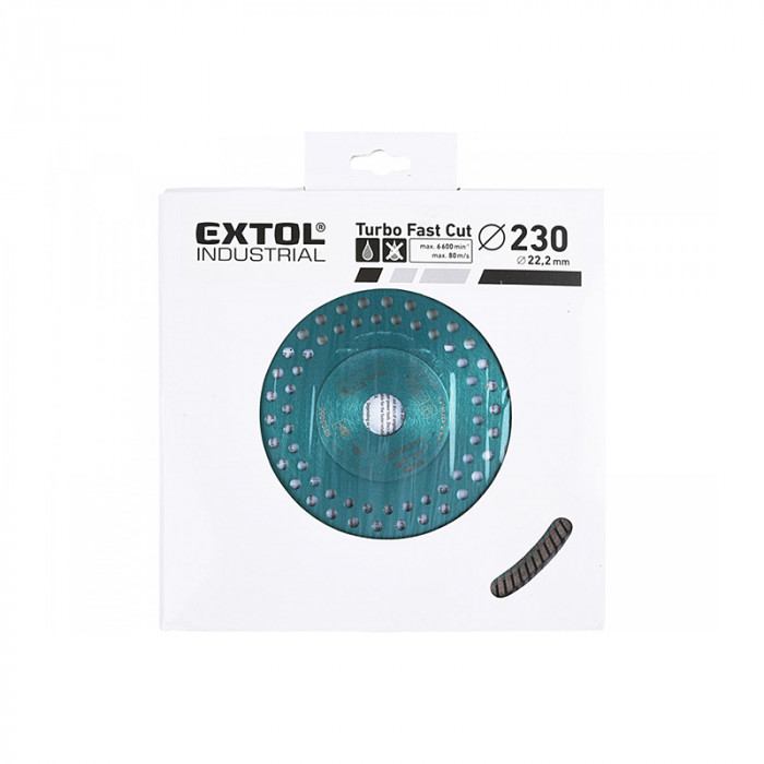 EXTOL KOTÚČ REZNÝ DIAMTFC 230/22.2MM SUCHÝ/MOKRÝ