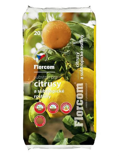 FLORCOM SUBSTRÁT NA CITRUSY A SUBTROPICKÉ RASTLINY 20L