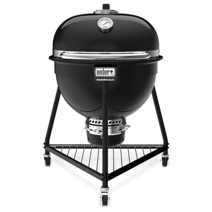 WEBER GRIL NA DREVENÉ UHLIE  SUMMIT KAMADO E6 CZSK ČIERNY