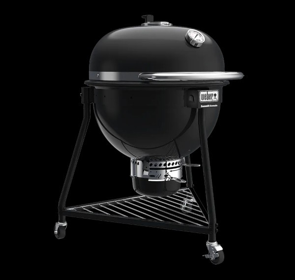 WEBER GRIL NA DREVENÉ UHLIE  SUMMIT KAMADO E6 CZSK ČIERNY