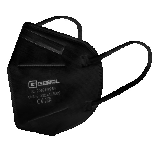 GEBOL MASKA RESPIRÁTOR COMPACT BLACK FFP2 2KS