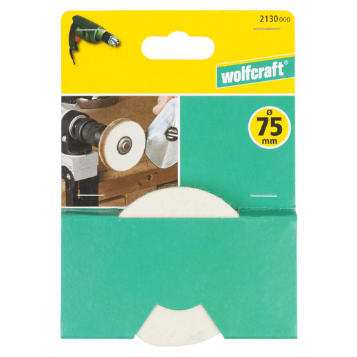 WOLFCRAFT KOTÚČ LEŠTIACI 75 / 10MM OTVOR - 10MM FILC 2130000