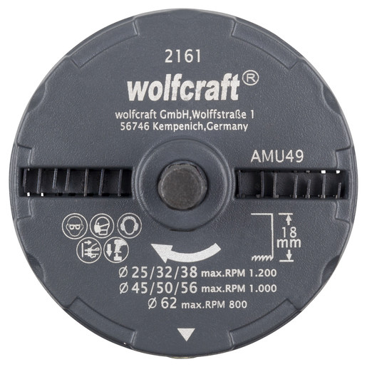 WOLFCRAFT PÍLKA DIEROVANÁ 7D 25 - 62MM PLAST 2161000