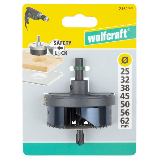 WOLFCRAFT PÍLKA DIEROVANÁ 7D 25 - 62MM PLAST 2161000