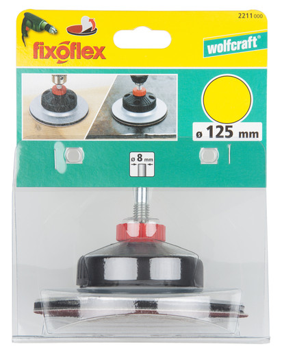 WOLFCRAFT KOTÚČ BRÚSNY FIXOFLEX 125MM KOMBI 2211000